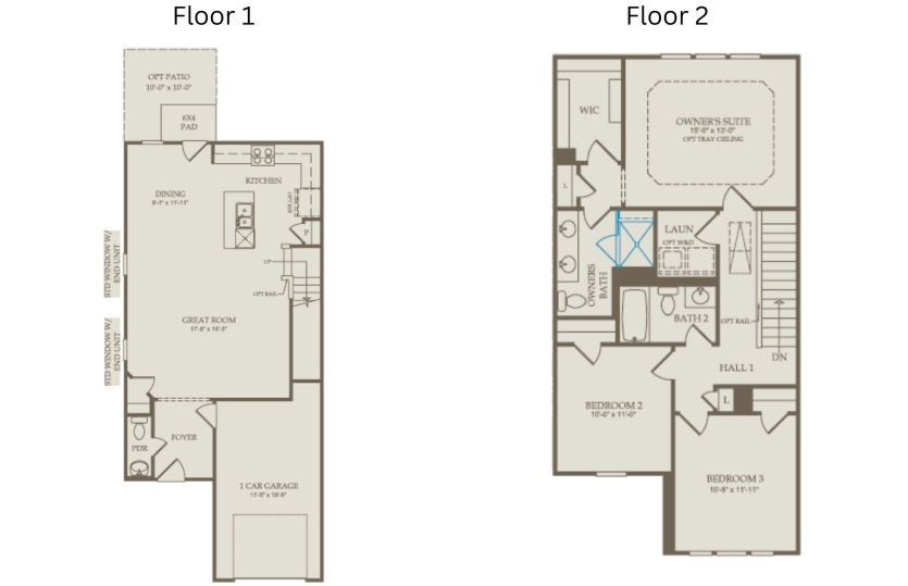 Floor Plan Level 1 and Level 2
