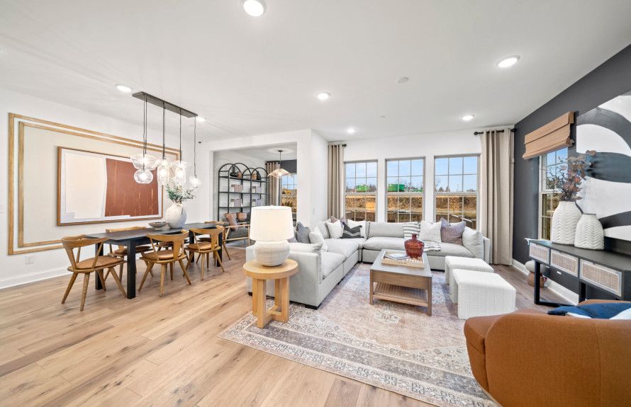 Open concept floor plans