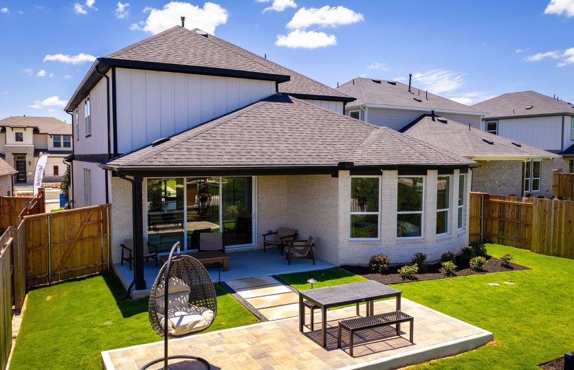 Backyard with Covered Patio