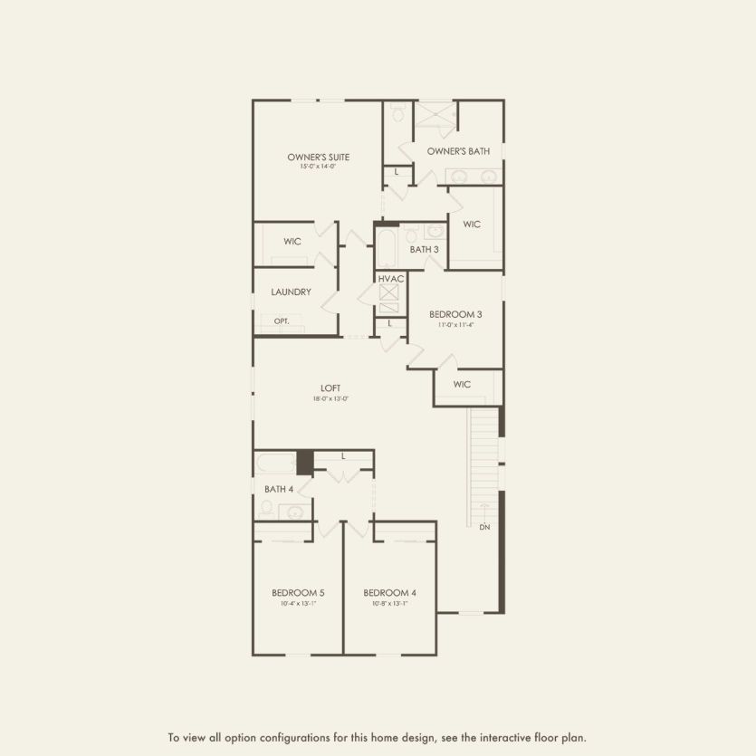 Second Floor 5 br / 4 ba