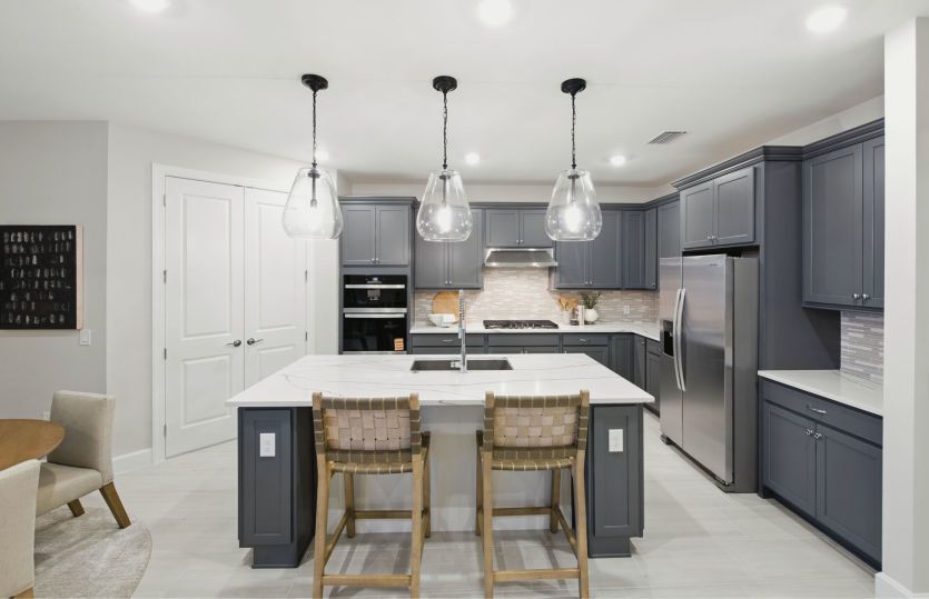 Innovative kitchen with ample storage space