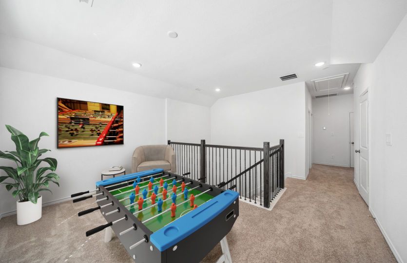 Virtually Staged Game room