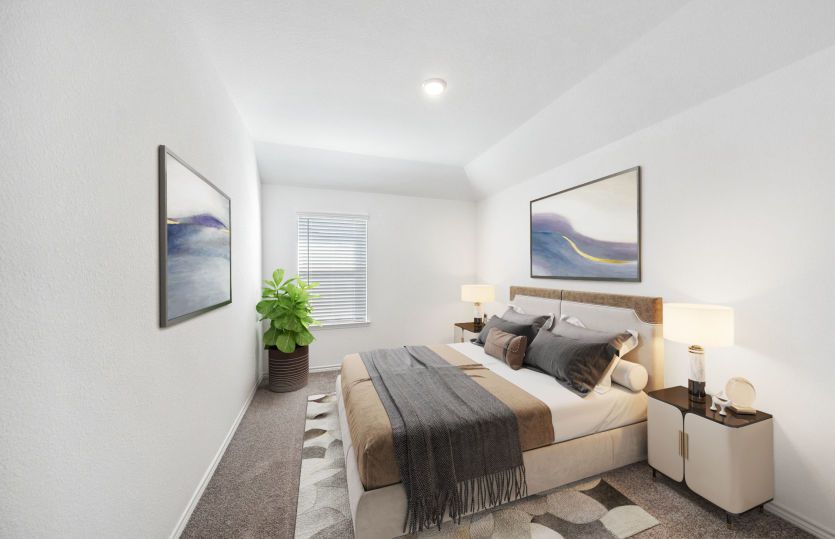 Virtually Staged Secondary Bedroom