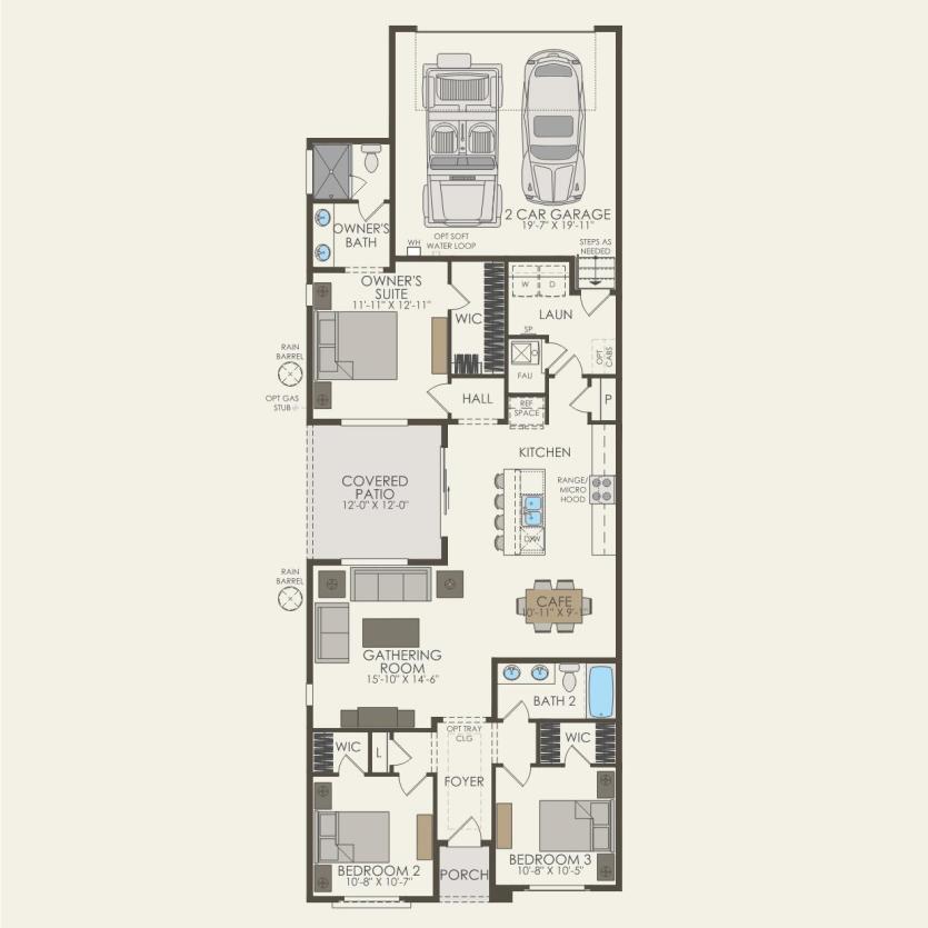 First Floor 3 br / 2 ba