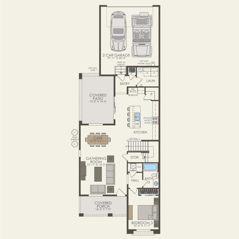 First Floor 3 br / 3 ba