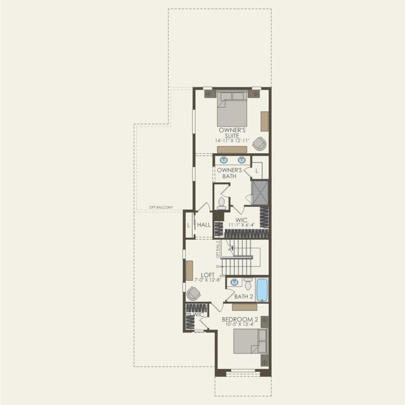 Second Floor 3 br / 3 ba