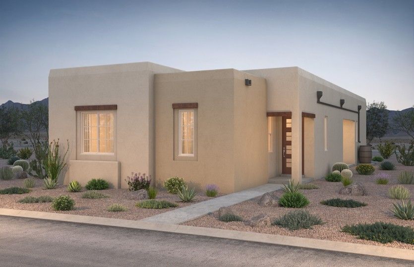 Mijas Elevation A with decorative beams