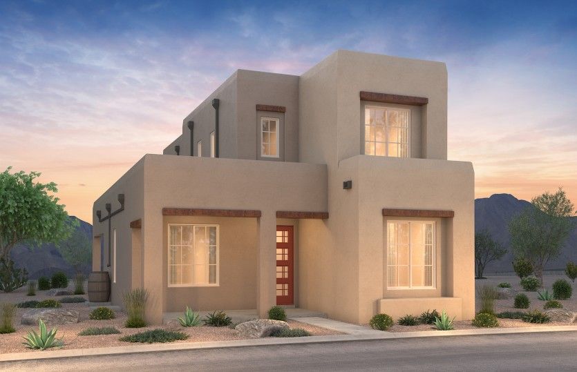 Salinas Elevation A with decorative beams