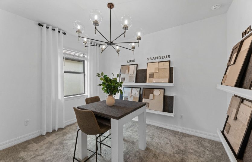 Secondary bedroom used as a color room