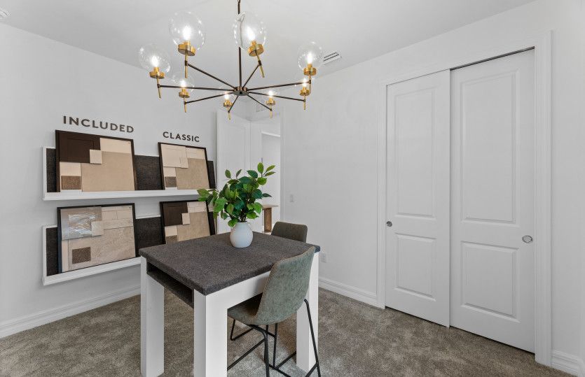 Secondary bedroom used as a color room