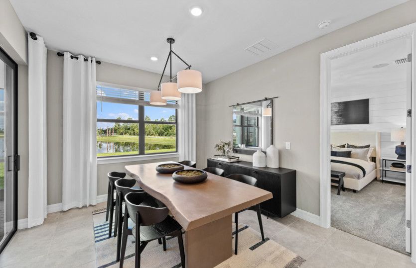 Bright and open cafe area