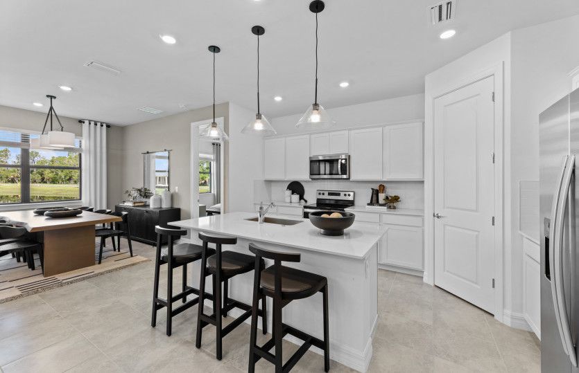 Kitchen with quartz countertops