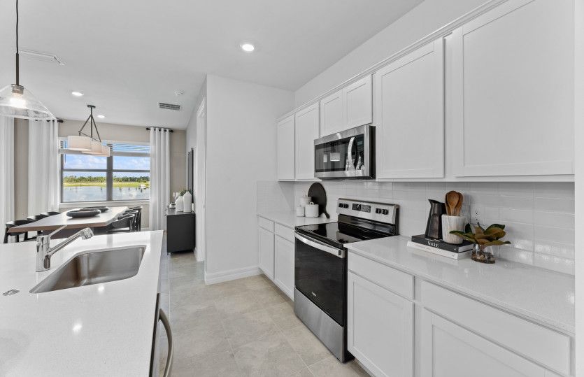 Kitchen with designer finishes