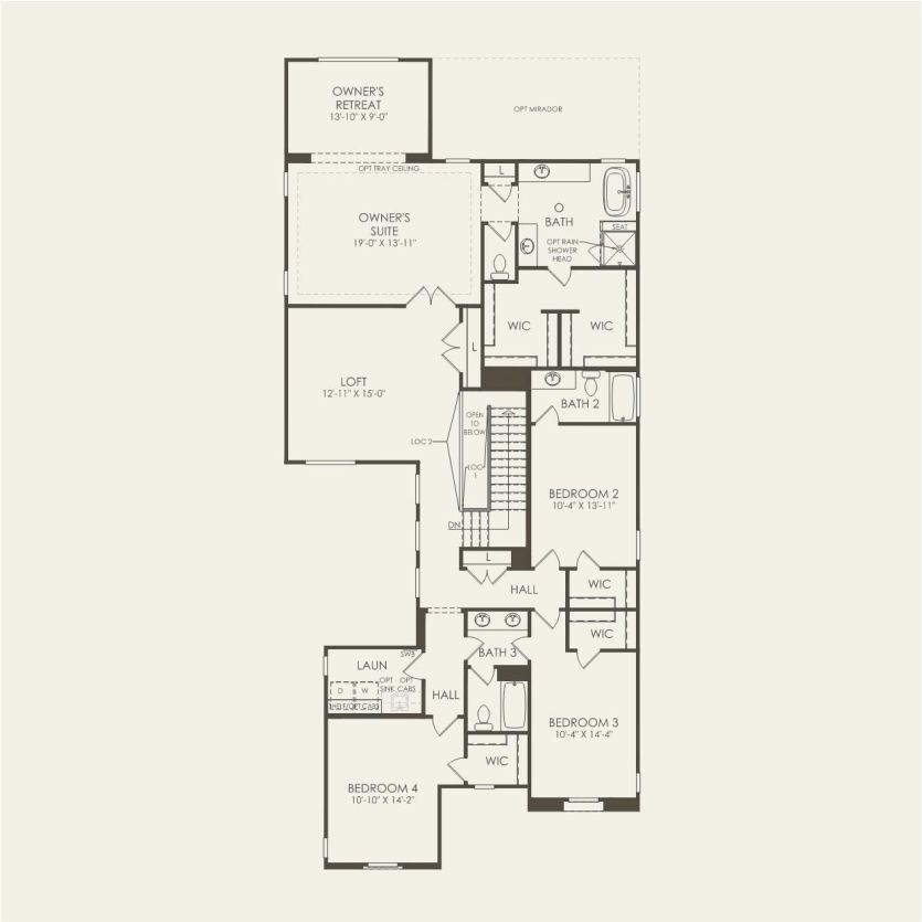Second Floor 4 br / 3.5 ba