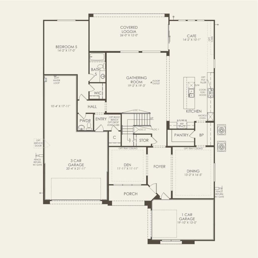 First Floor 5 br / 5.5 ba