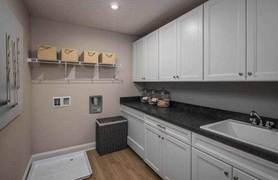 Spacious laundry room