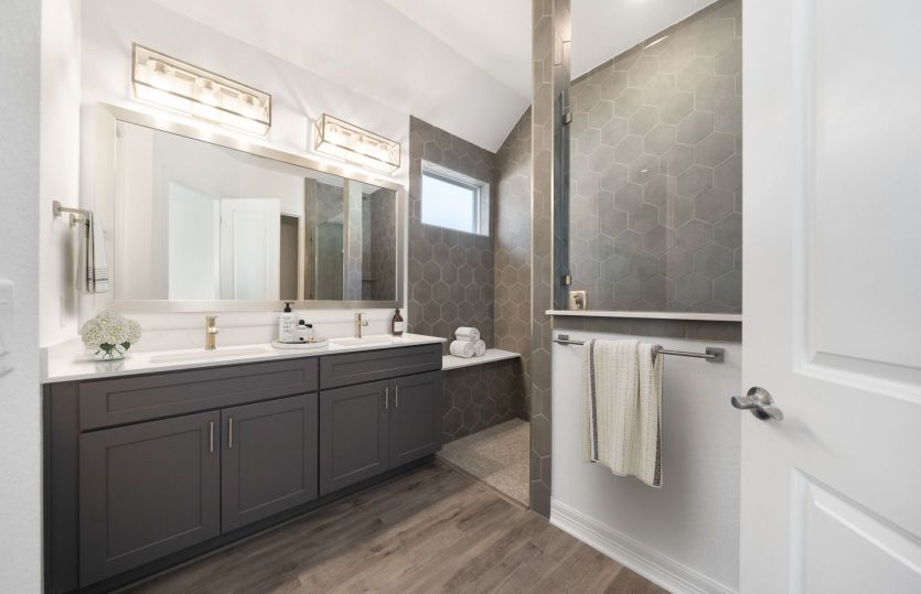 Virtually Staged Owner's Bath