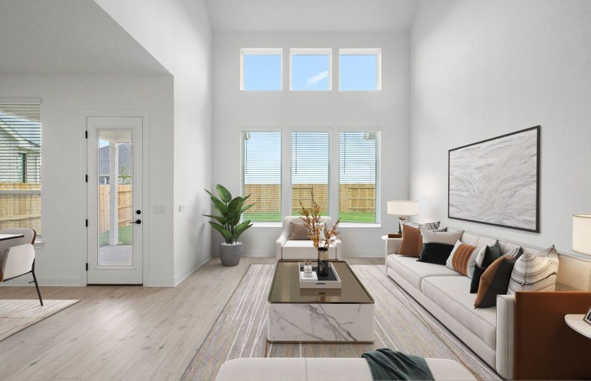 Virtually staged Living