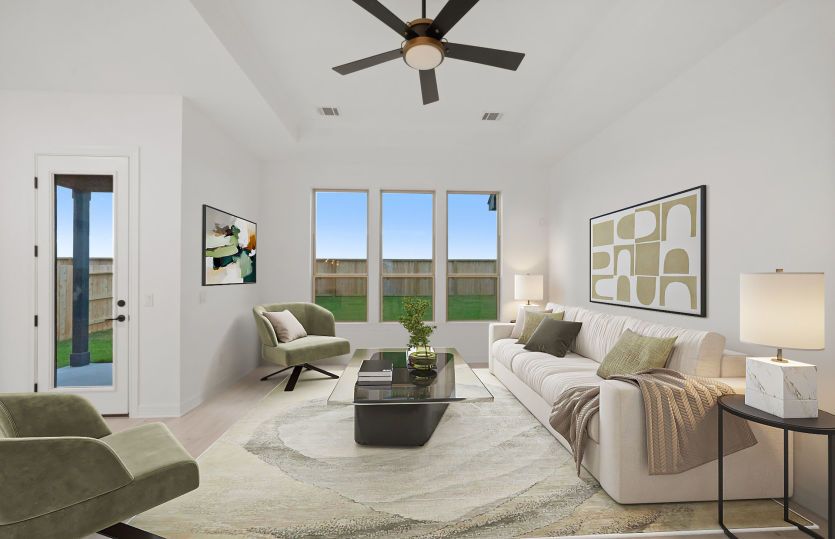 Virtually Staged Gathering Room