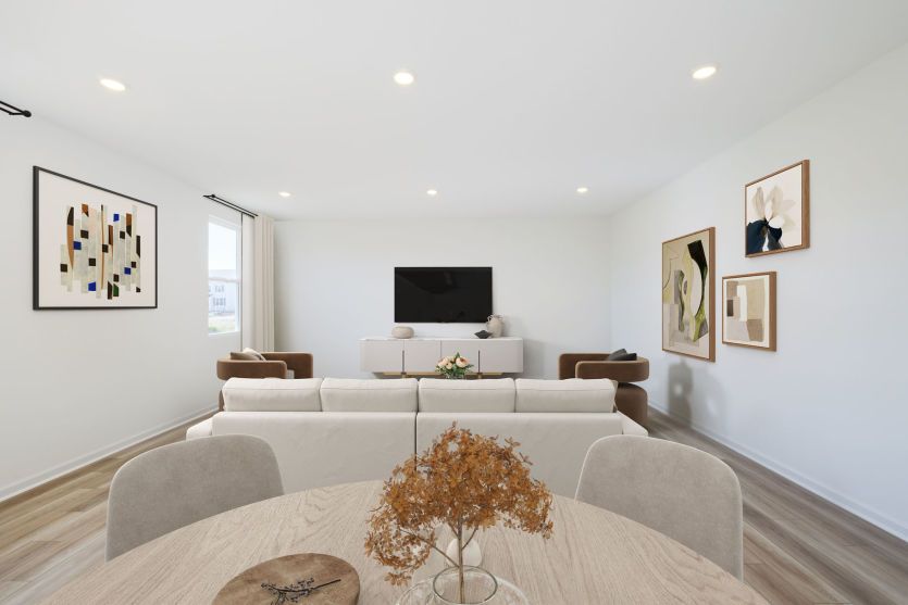 Cozy Gathering Room, Perfect for Family Movie Night