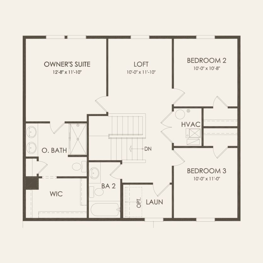 Second Floor 3 br / 2.5 ba