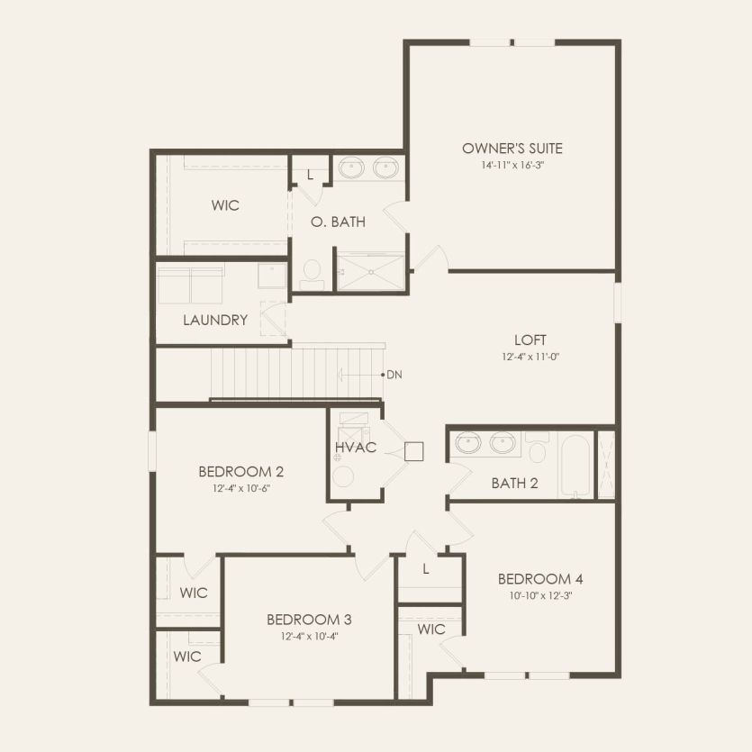 Second Floor 4 br / 2.5 ba