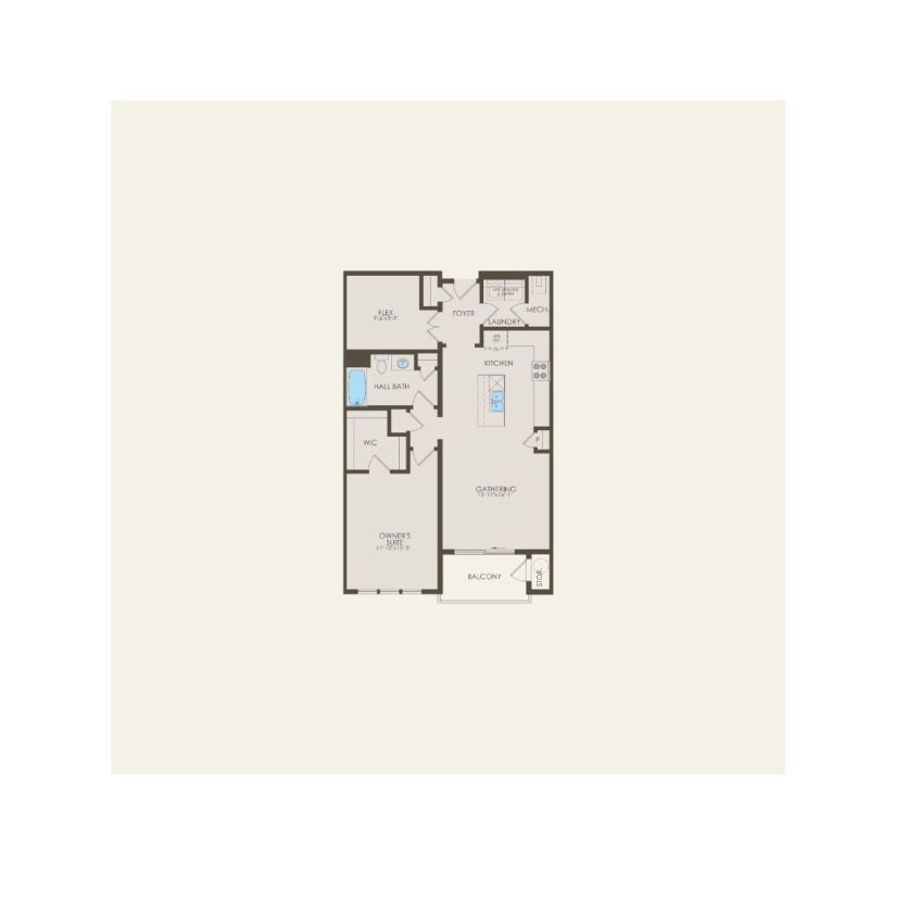 First Floor 1 br / 1 ba