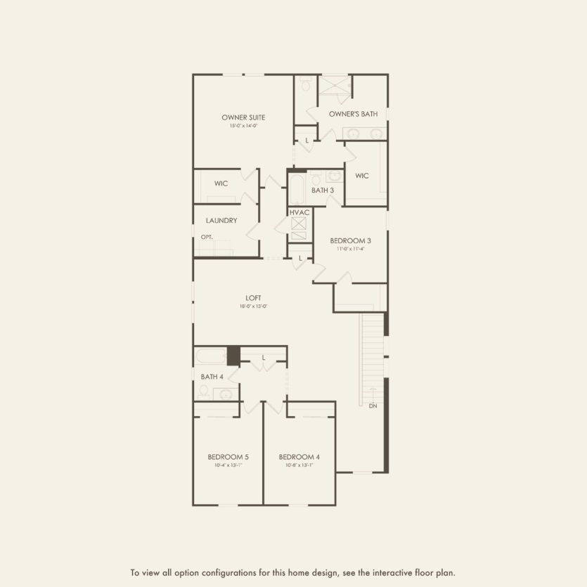 Second Floor 5 br / 4 ba