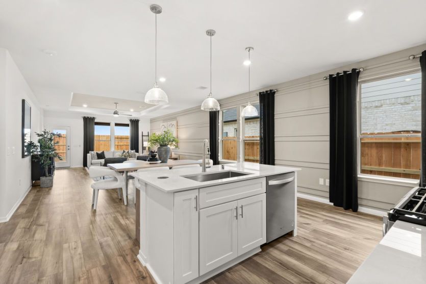 Open-concept kitchen