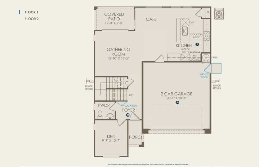 Plan 1 Floor Plan, Quick Move-In Home, Floor 1