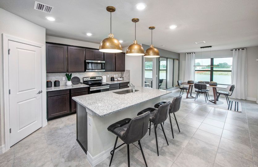 Kitchen with optional stainless steel move-in ready package