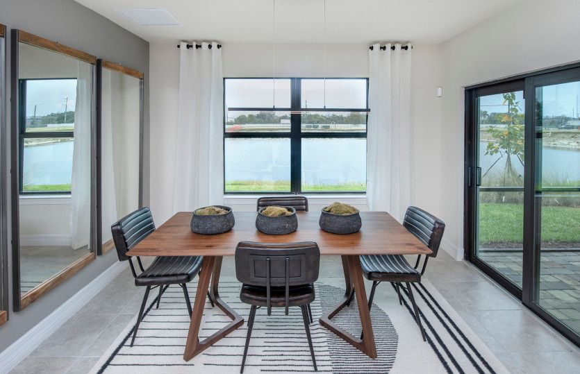 Cafe area located off the kitchen