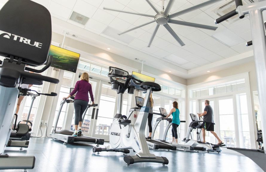 Fully equipped fitness center