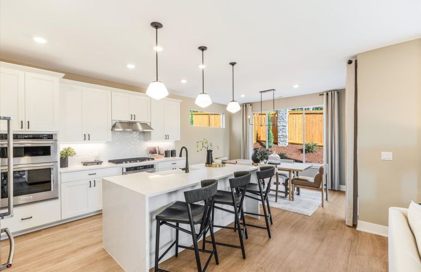 Chef's kitchen with island