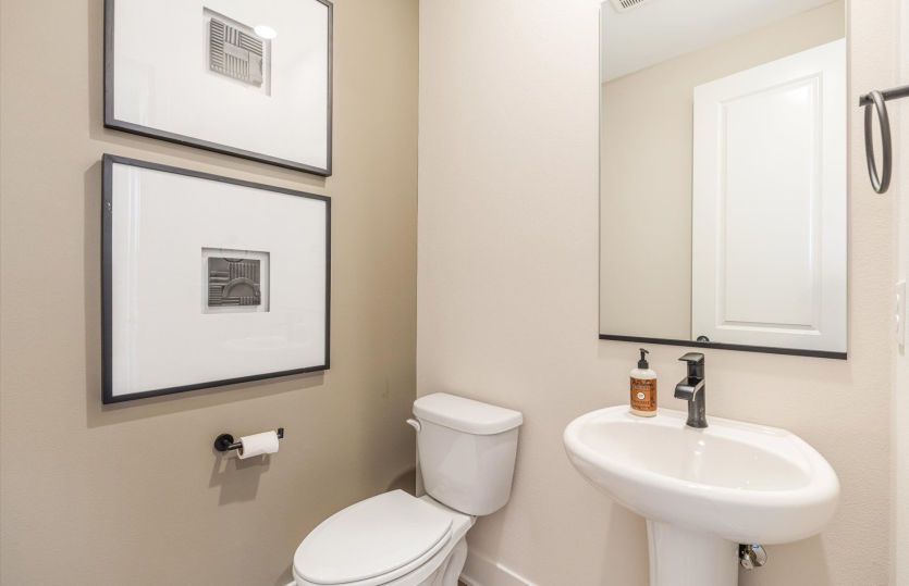 Main floor powder bath
