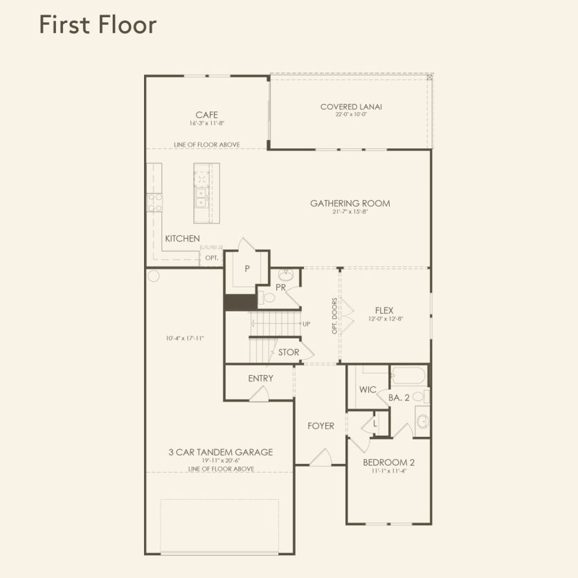 First Floor 5 br / 4.5 ba