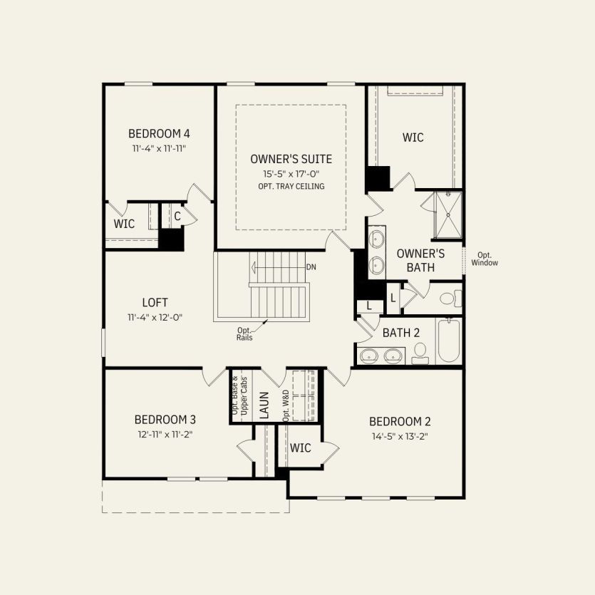 Second Floor 4 br / 2.5 ba