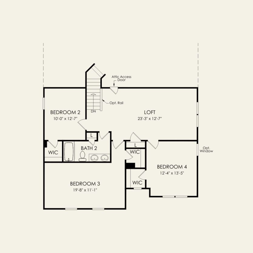 Second Floor 4 br / 2.5 ba