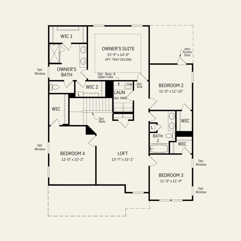 Second Floor 4 br / 2.5 ba