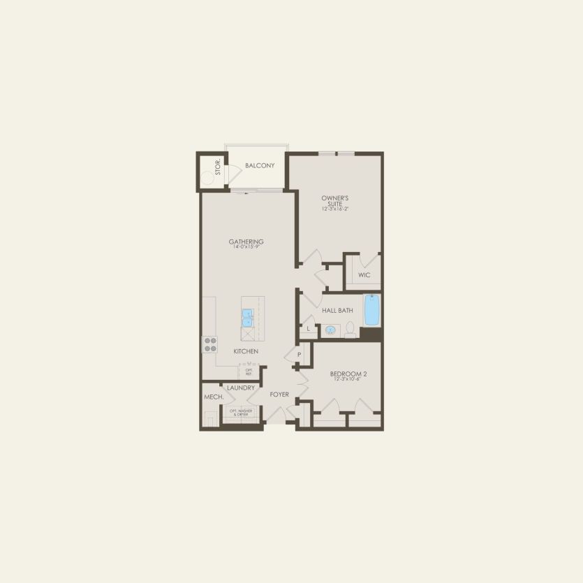 First Floor 2 br / 1 ba