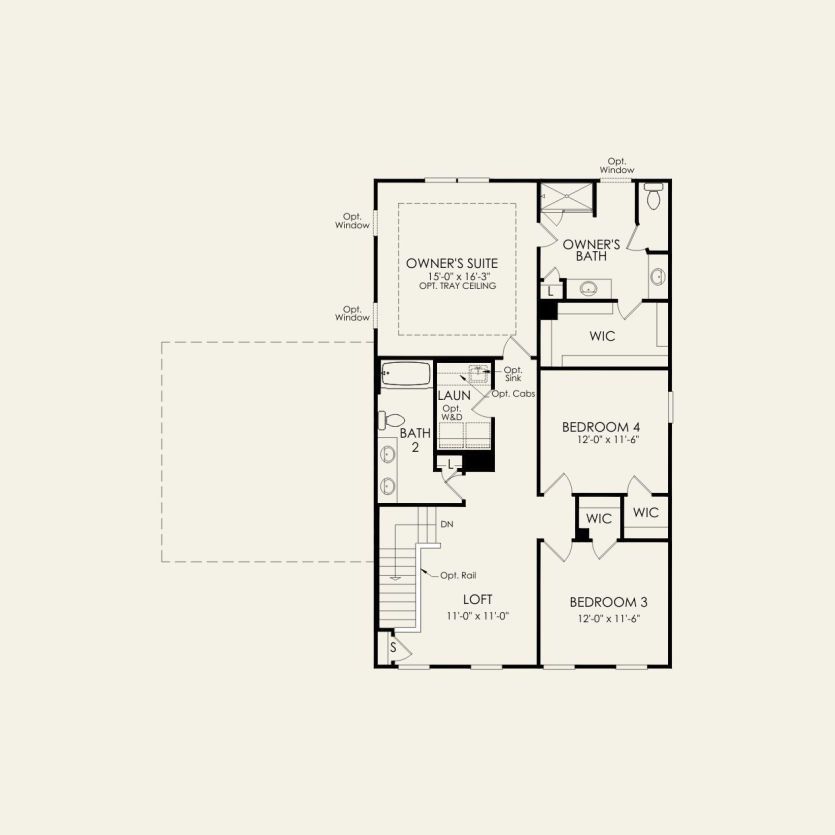 Second Floor 3 br / 2.5 ba
