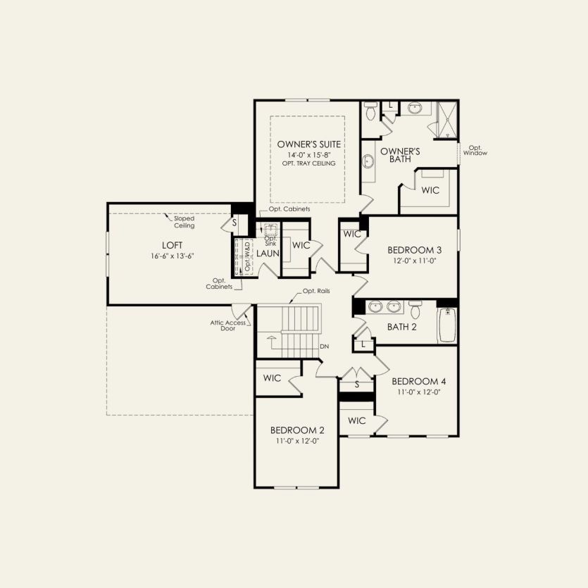 Second Floor 4 br / 2.5 ba