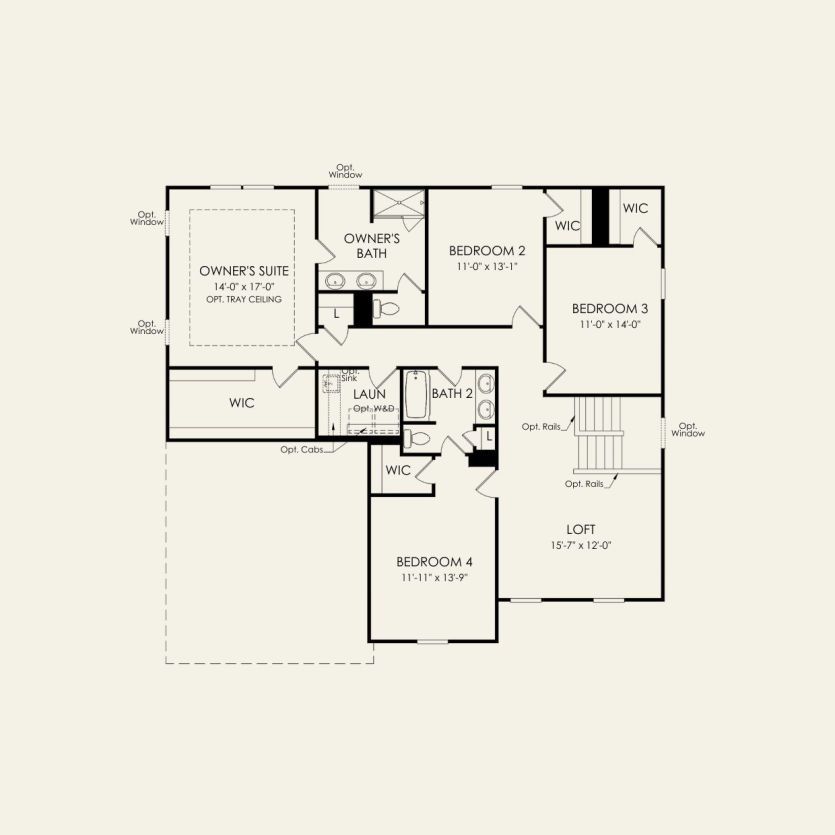 Second Floor 4 br / 2.5 ba