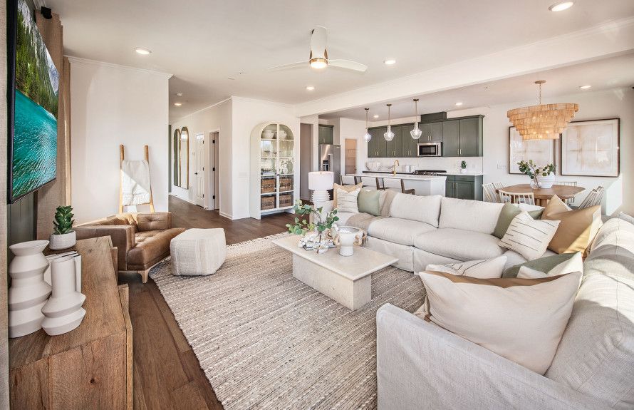 Open concept floor plans