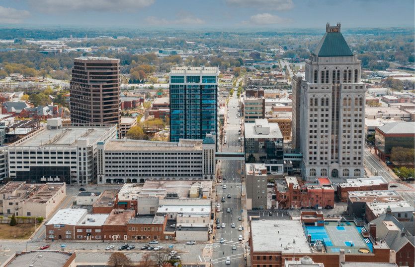 Downtown Greensboro is a 6-mile Commute