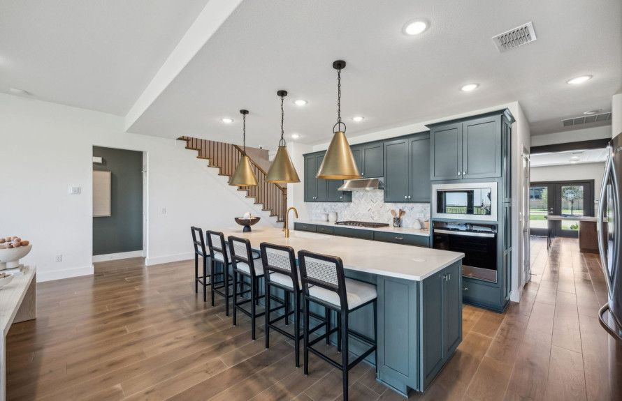 Spacious kitchens
