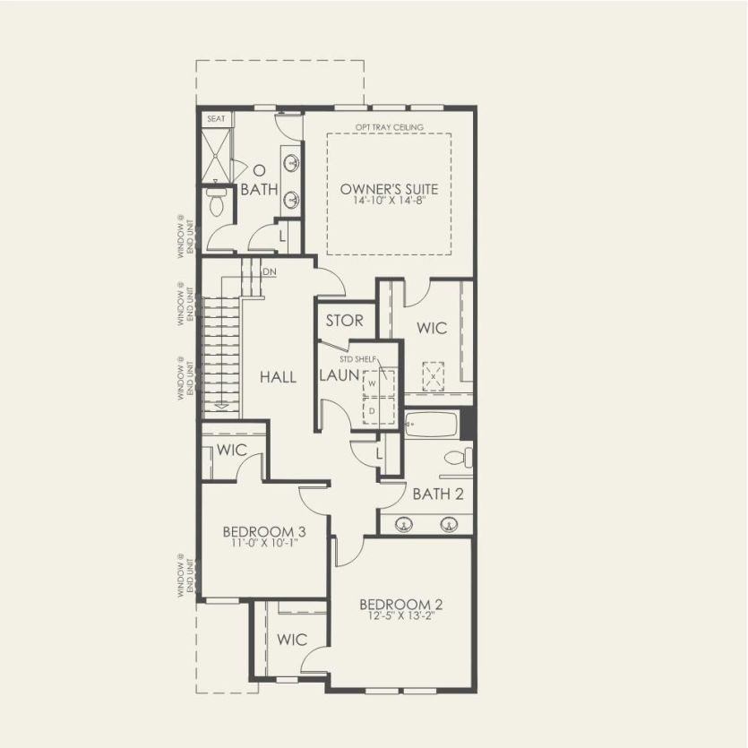 Second Floor 3 br / 2.5 ba