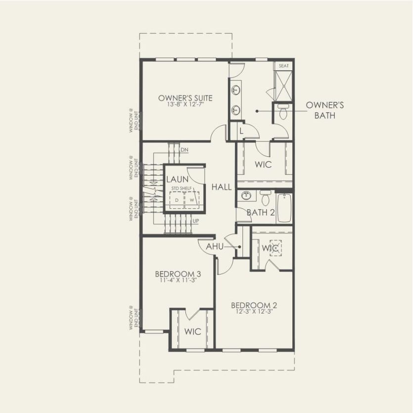 Second Floor 3 br / 2.5 ba