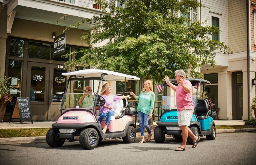 Golf cart to Marina Village
