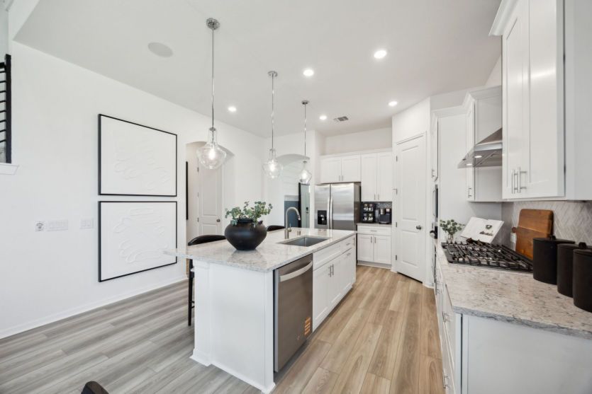 Bright and Open Kitchen with Built In Appliances